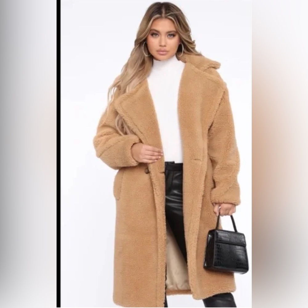 Fashion Nova Sherpa Trench Coat